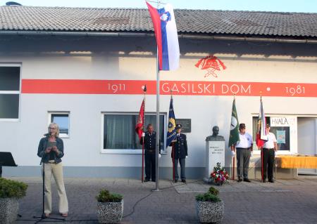 Slovesnost ob15. obletnici  Notranjskega domoljubnega društva General Maister Unec 17 Foto Ljubo Vukelič